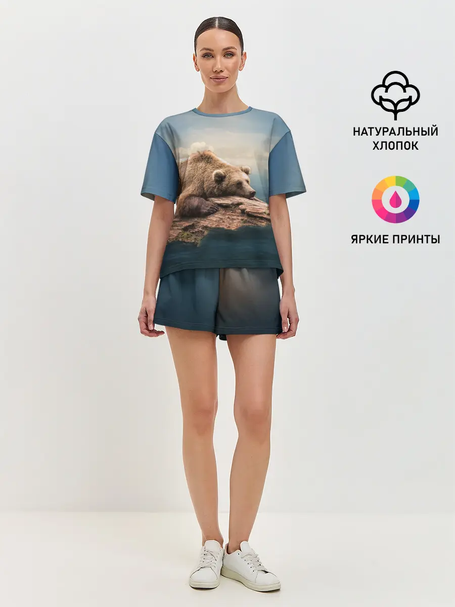 Женская пижама с шортами / A bear