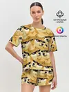 Женская пижама с шортами / Doge мем в deal with it очках