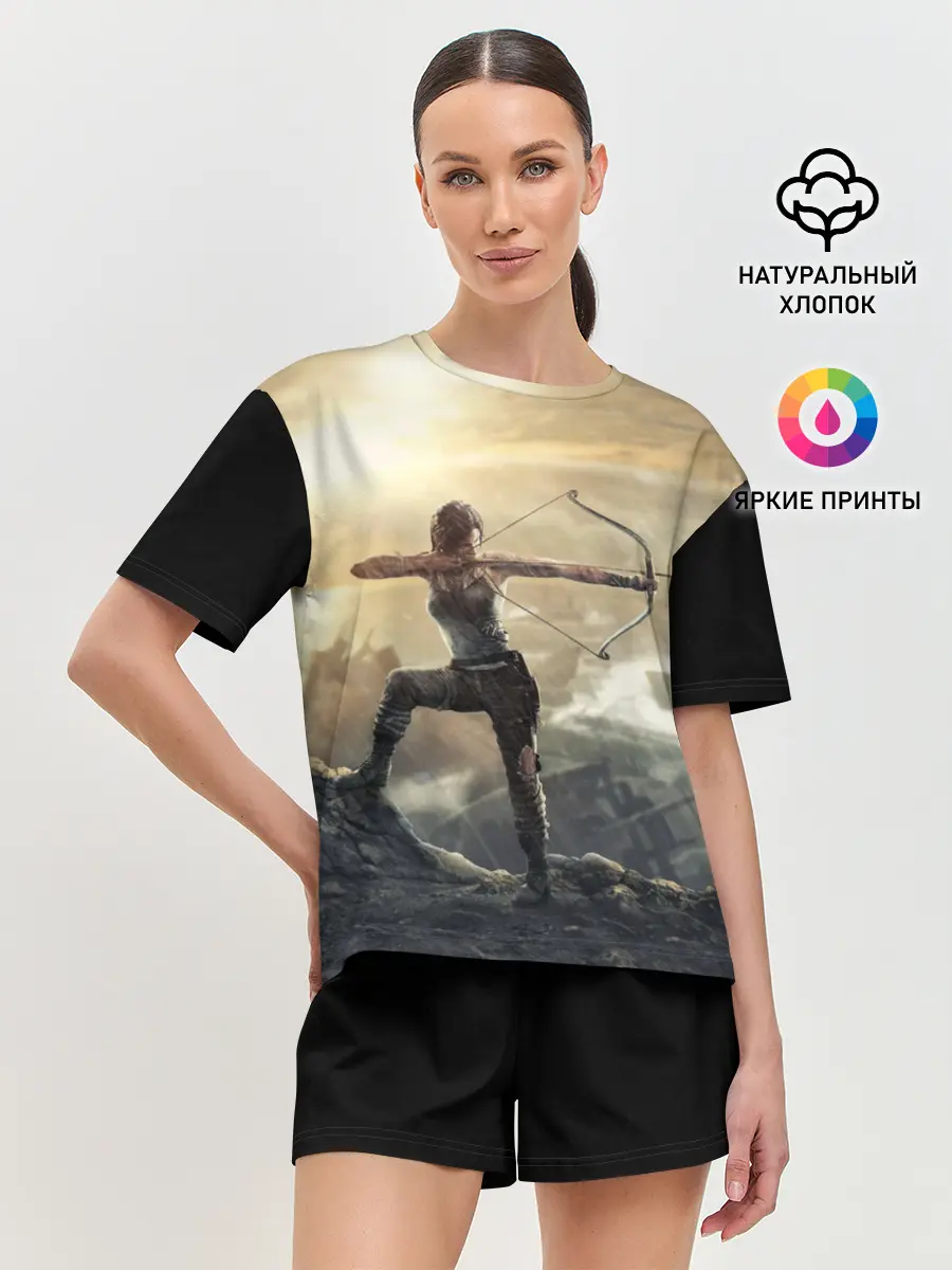 Женская пижама с шортами / Tomb raider