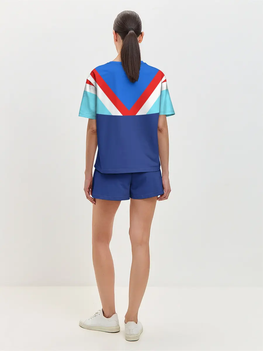 Женская пижама с шортами / Стиль 90 х