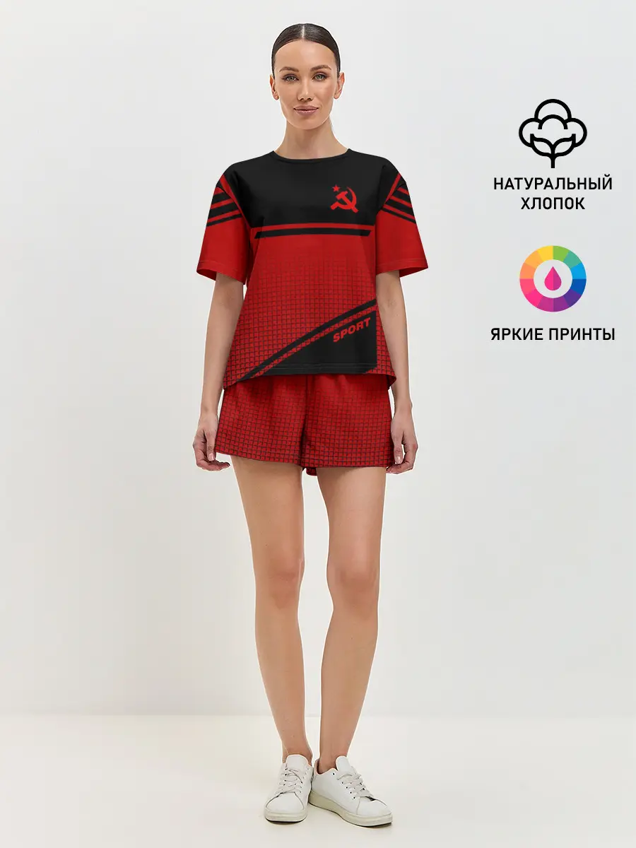 Женская пижама с шортами / USSR SPORT | СССР СПОРТ