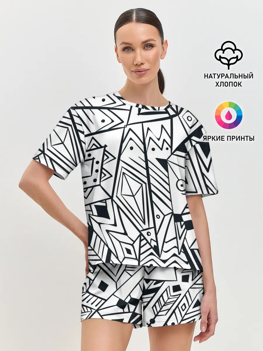 Женская пижама с шортами / Boho Style 2