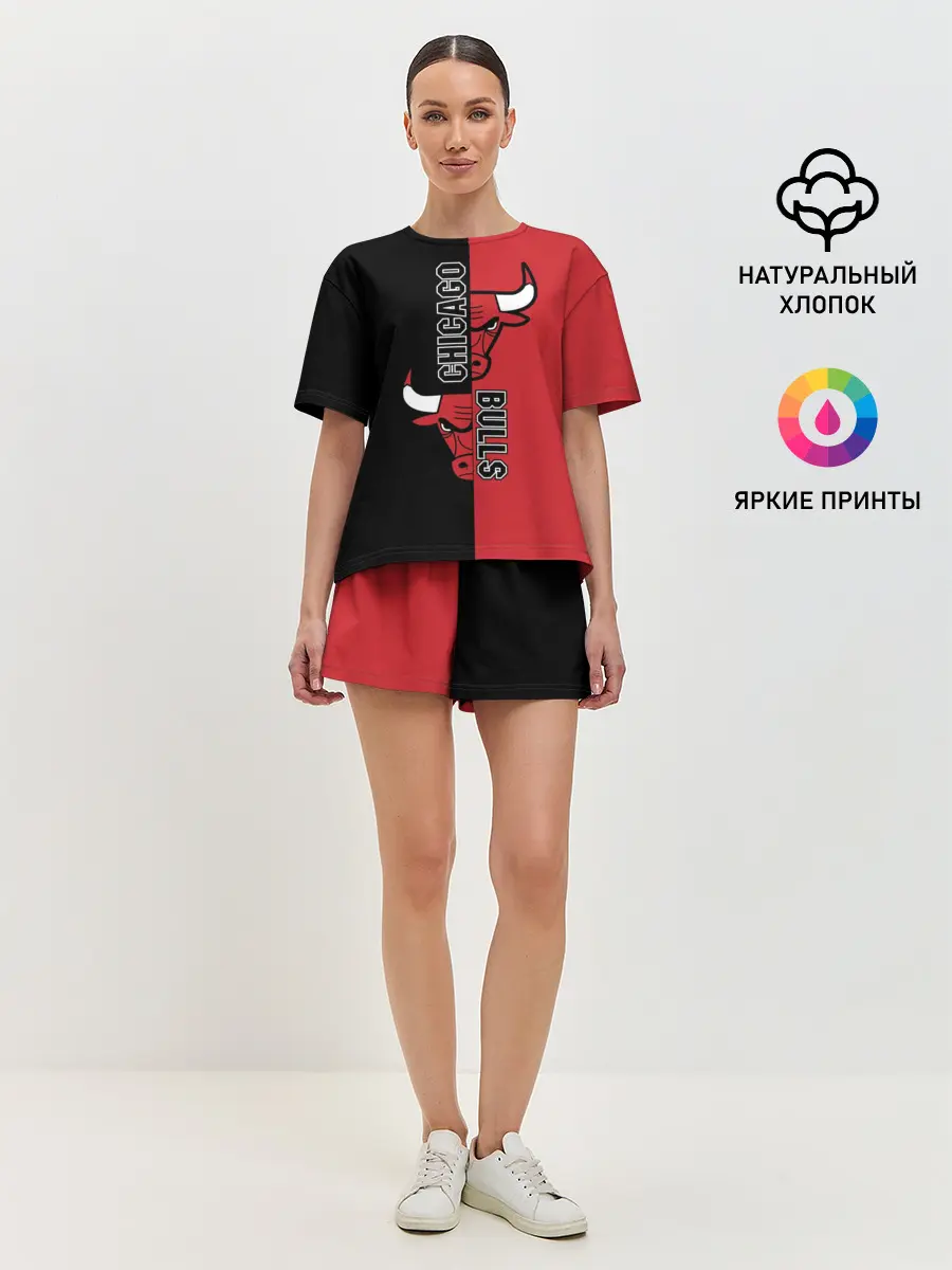 Женская пижама с шортами / Чикаго Буллз