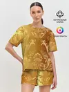 Женская пижама с шортами / ЗОЛОТОЙ УЗОР.