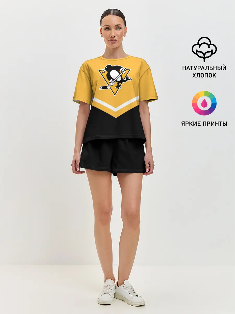 Женская пижама с шортами / Pittsburgh Penguins