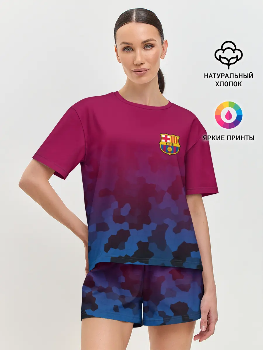 Женская пижама с шортами / FC BARCA SPORT