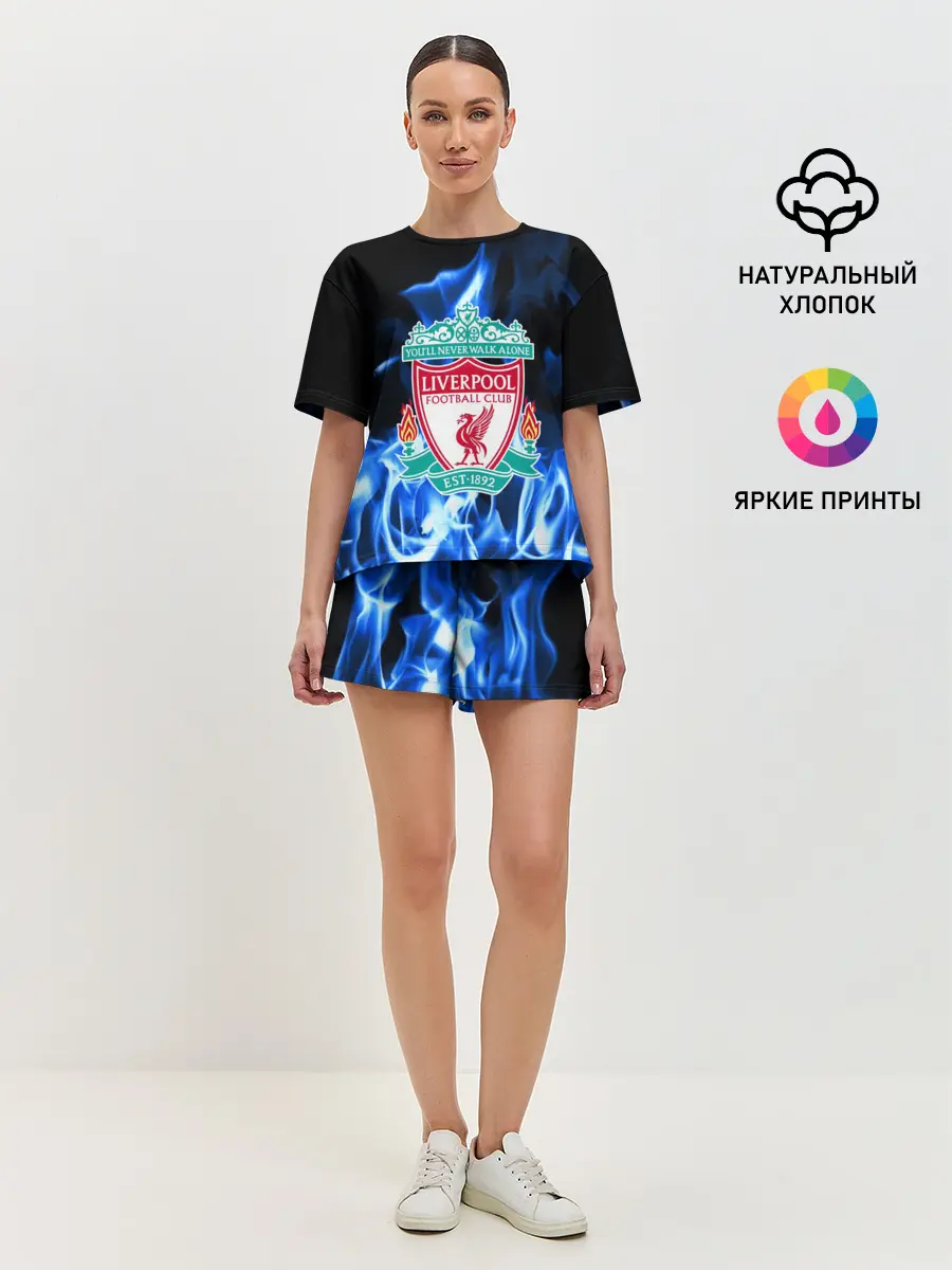 Женская пижама с шортами / LIVERPOOL