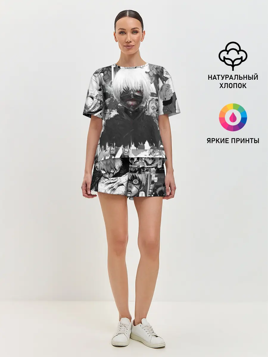 Женская пижама с шортами / Токийский гуль манга