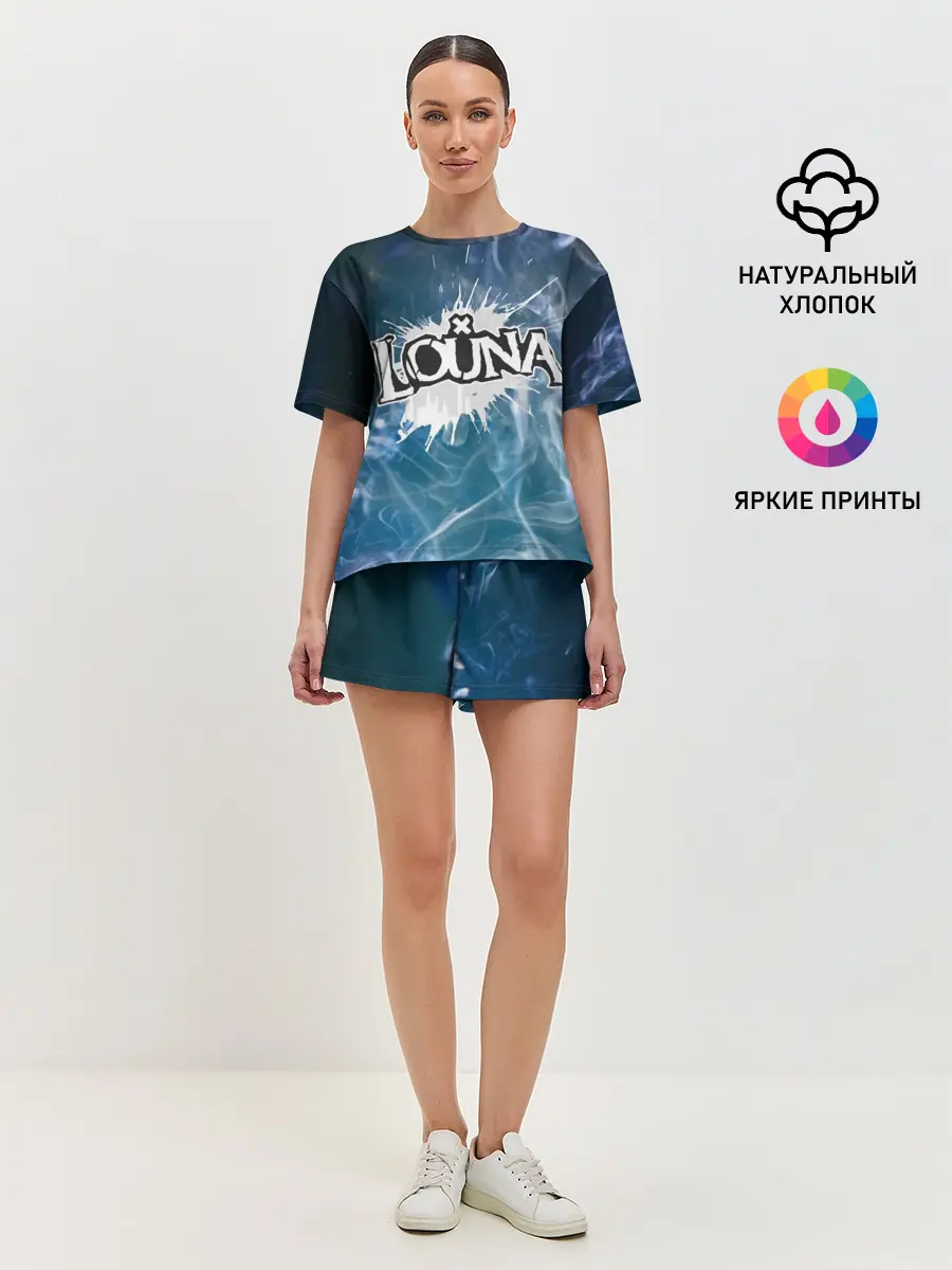 Женская пижама с шортами / Луна