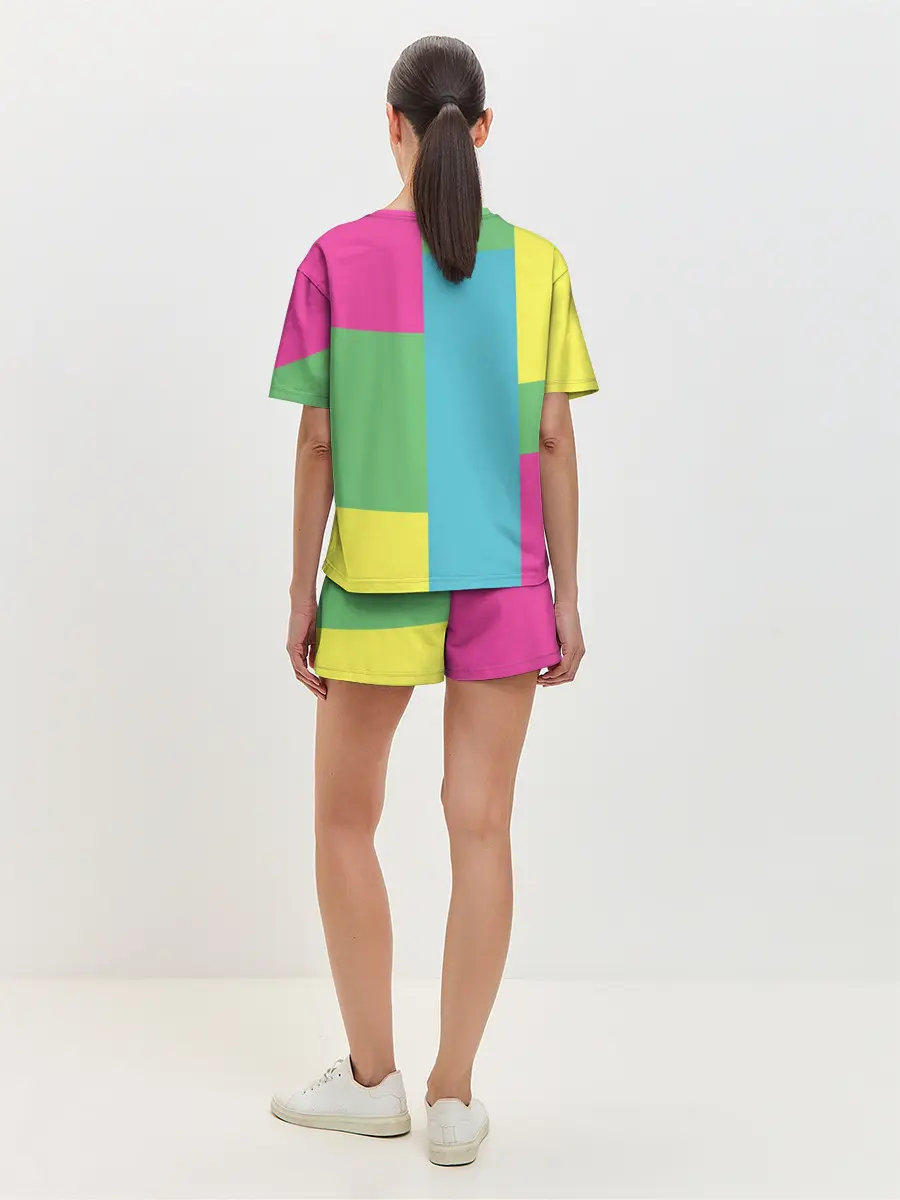 Женская пижама с шортами / Яркий Кот