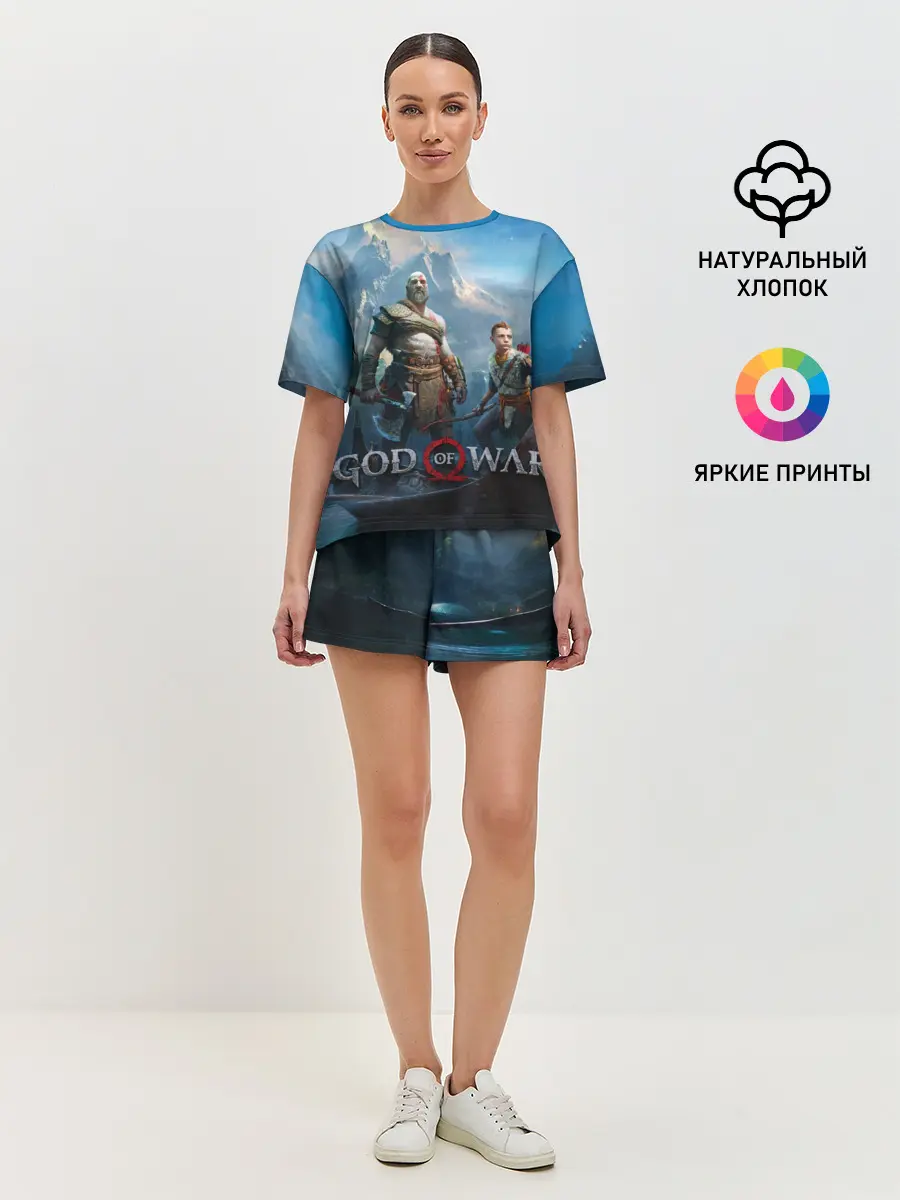 Женская пижама с шортами / God of War