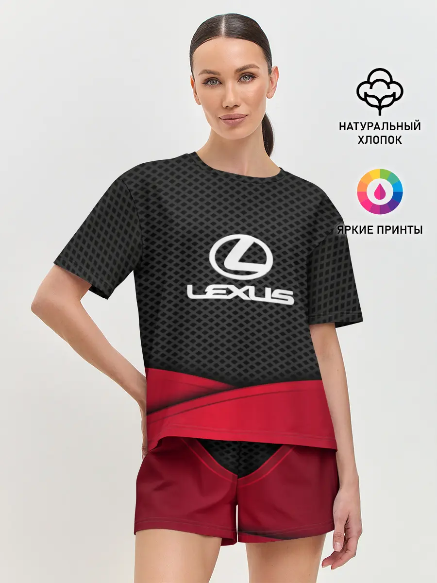 Женская пижама с шортами / LEXUS