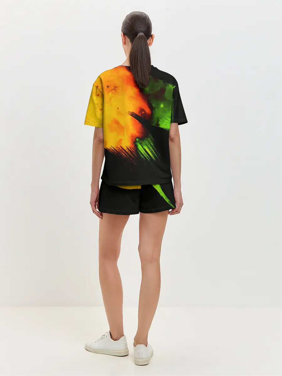 Женская пижама с шортами / Космос