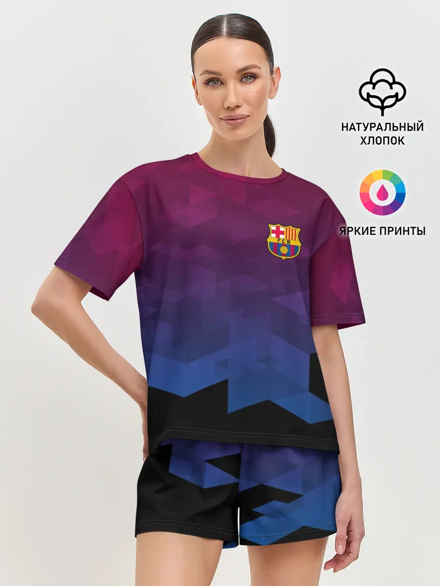 Женская пижама с шортами / FC BARCA SPORT