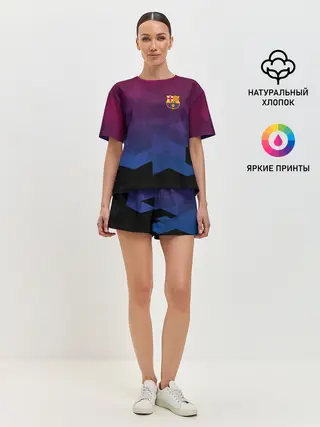 Женская пижама с шортами / FC BARCA SPORT