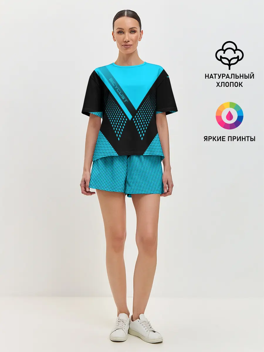 Женская пижама с шортами / Bicyclist