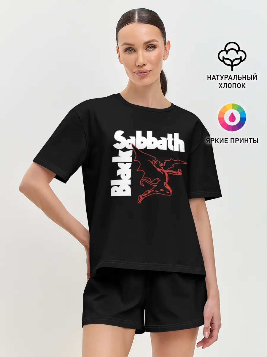 Женская пижама с шортами / BLACK SABBATH.
