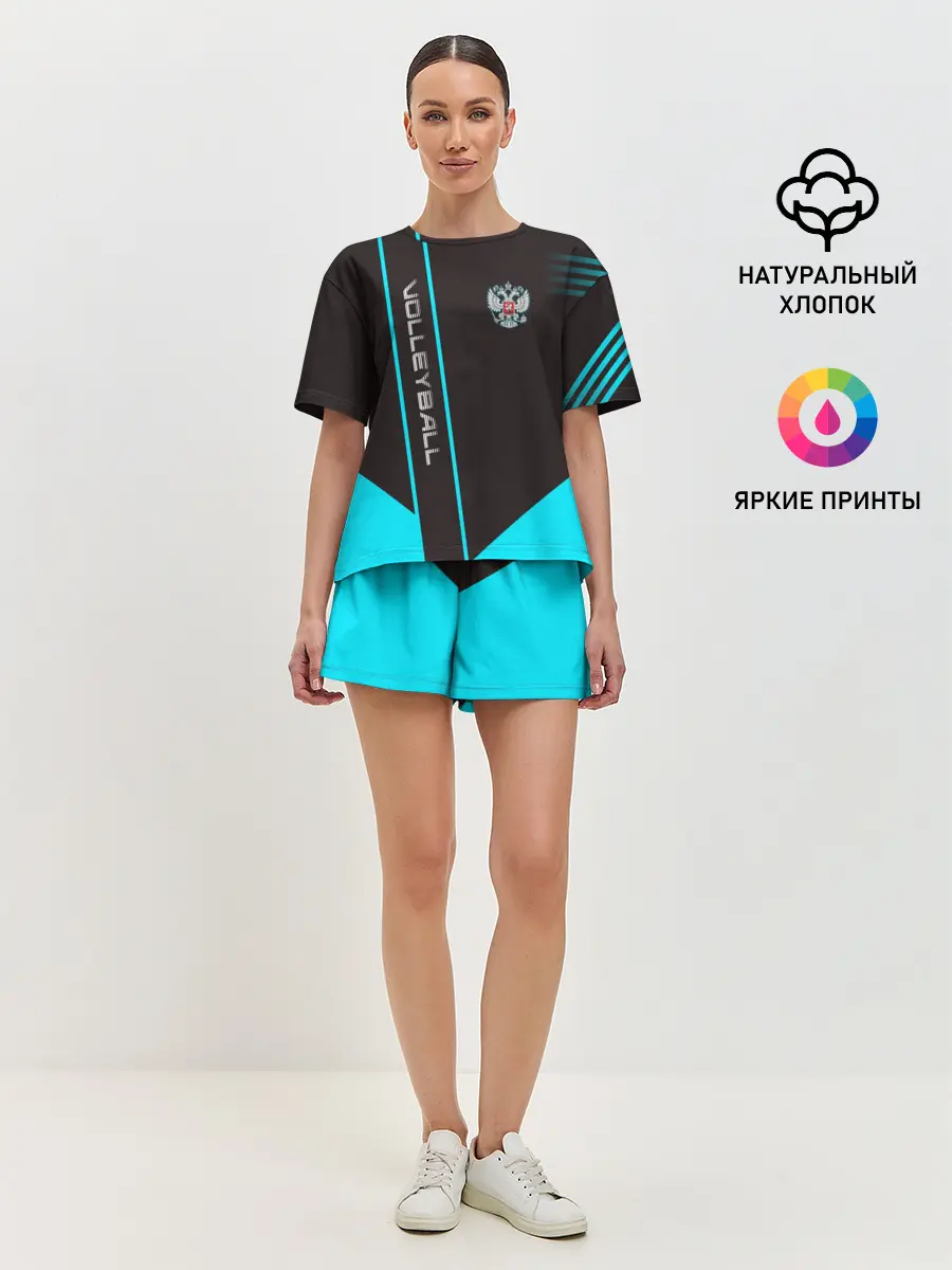 Женская пижама с шортами / volleyball