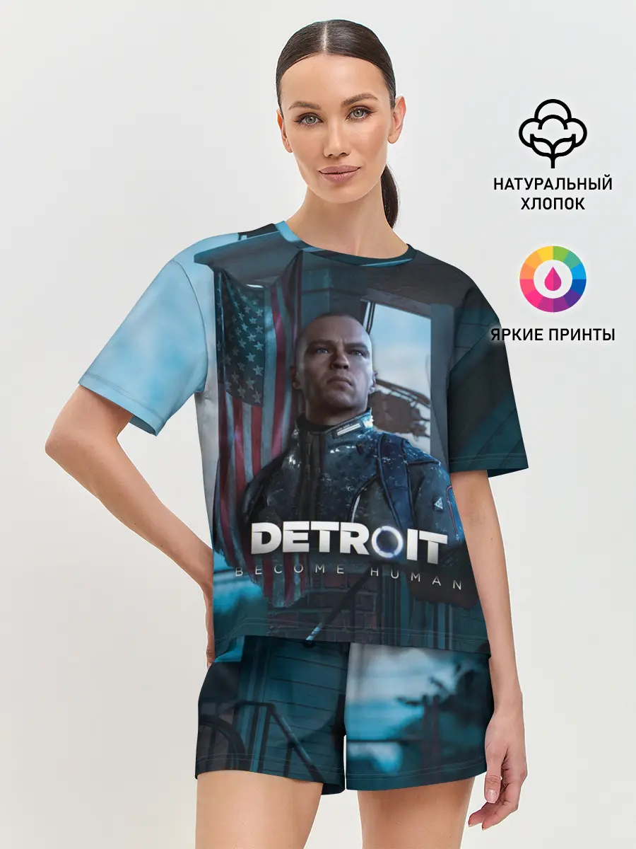 Женская пижама с шортами / Detroit: Become Human - Markus