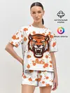 Женская пижама с шортами / Огненный тигр