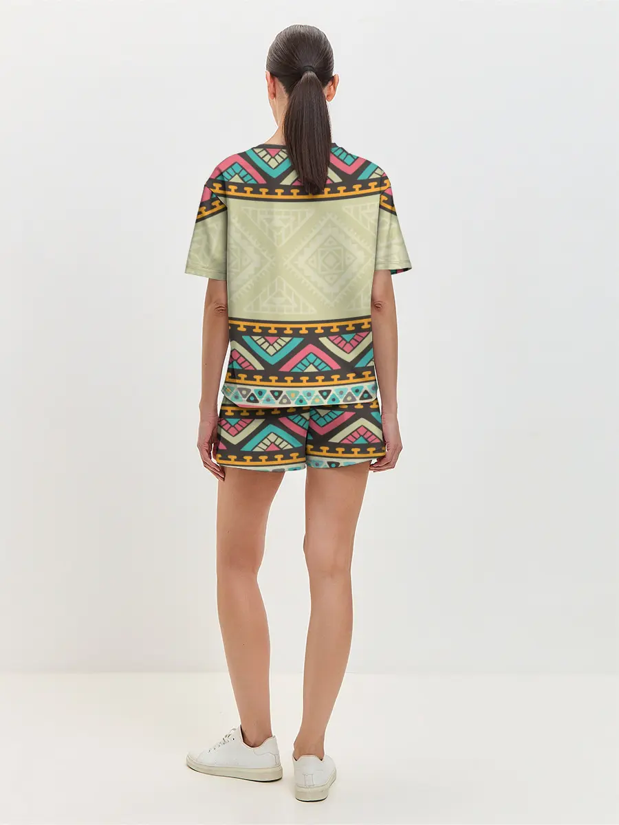 Женская пижама с шортами / Кот 3