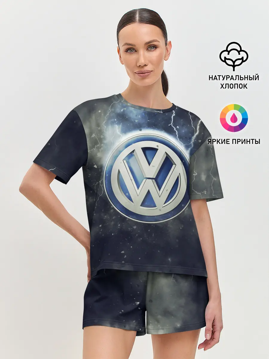 Женская пижама с шортами / Логотип Wolksvagen