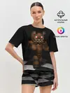 Женская пижама с шортами / Фредди FNAF в майнкрафт.