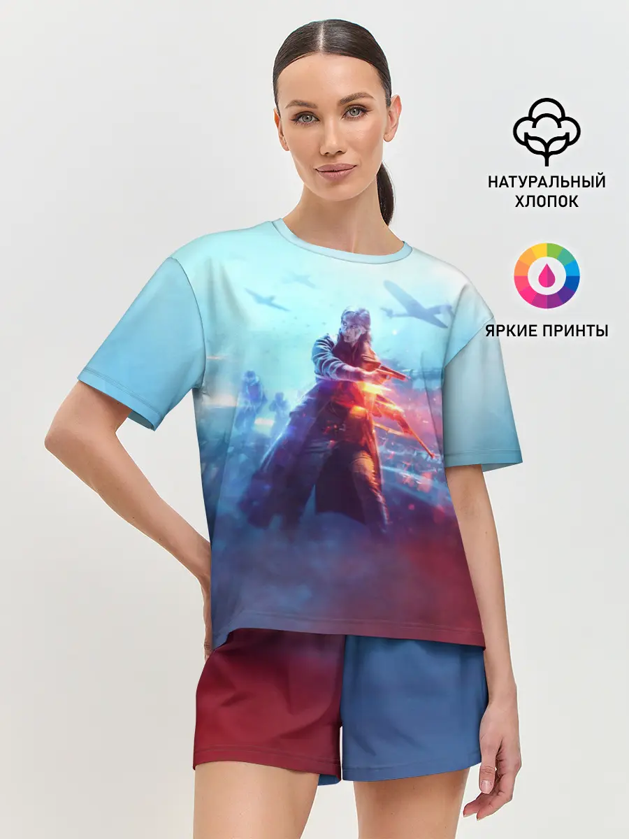 Женская пижама с шортами / Battlefield 5