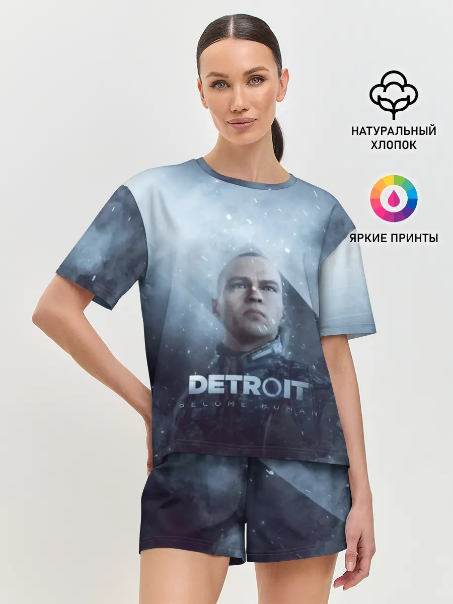 Женская пижама с шортами / Detroit become human