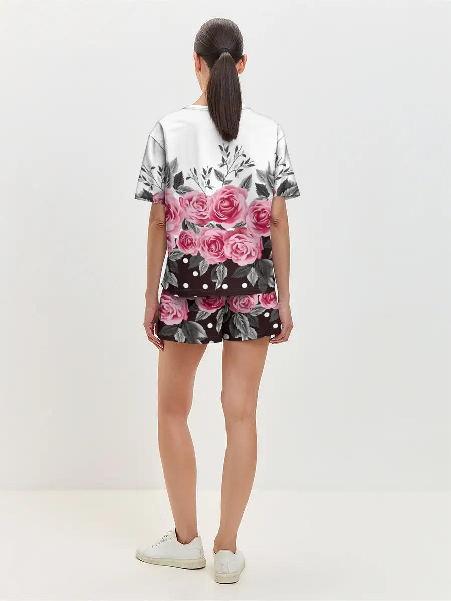 Женская пижама с шортами / Rose Trend