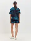 Женская пижама с шортами / Холодные краски