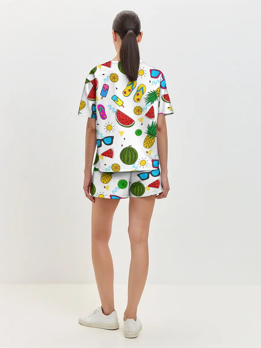 Женская пижама с шортами / Летняя