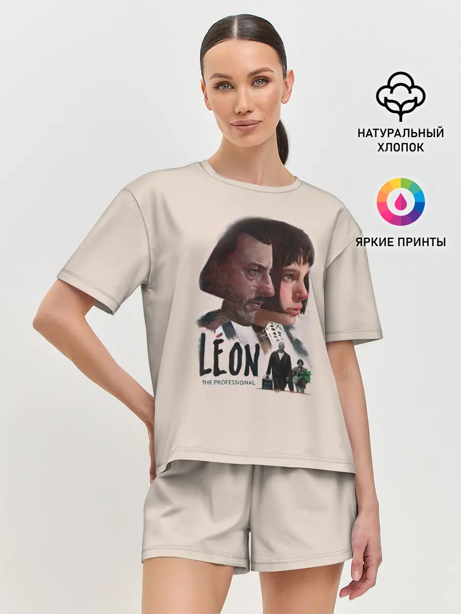 Женская пижама с шортами / Леон
