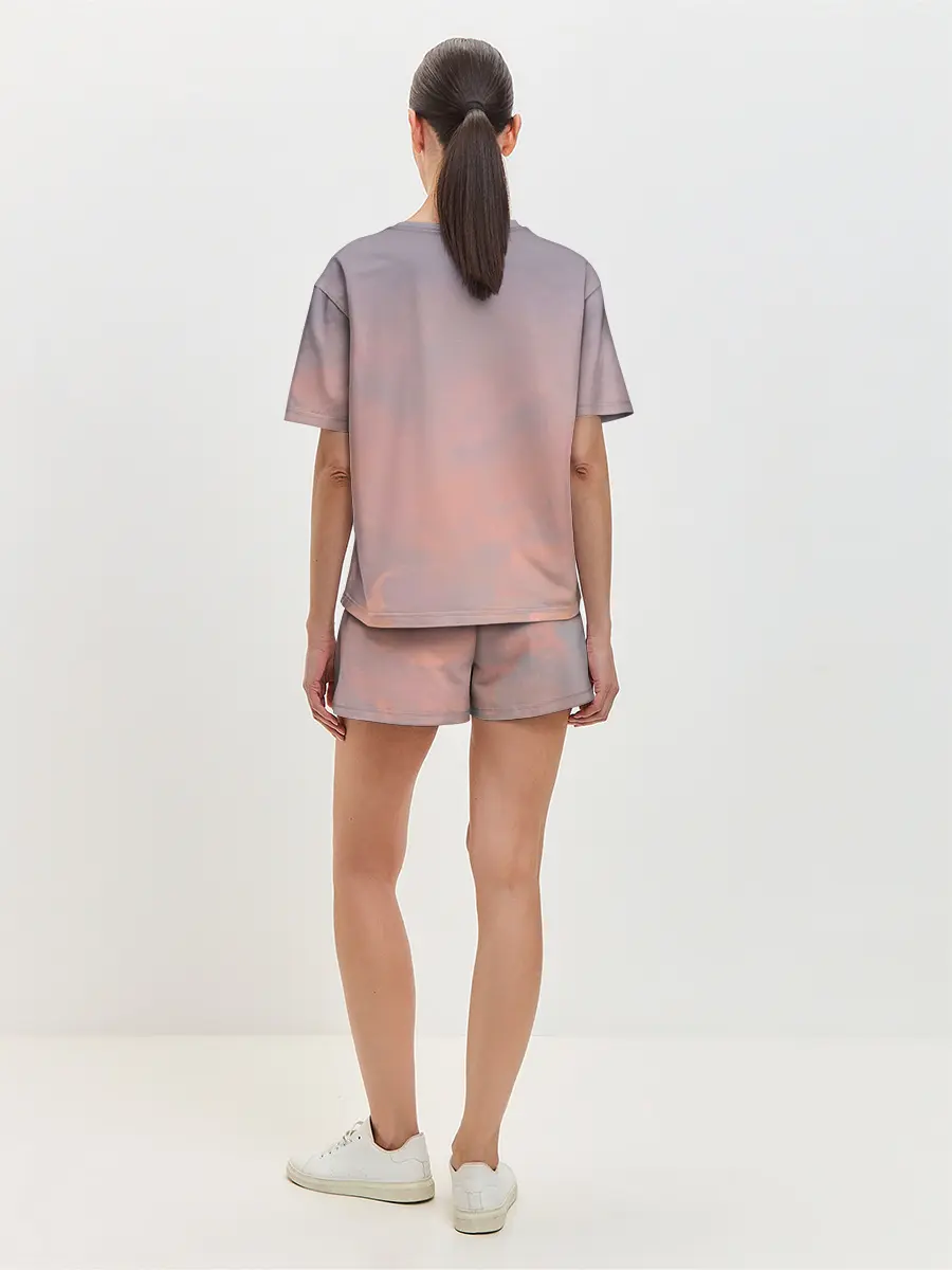 Женская пижама с шортами / Девушка с зонтом