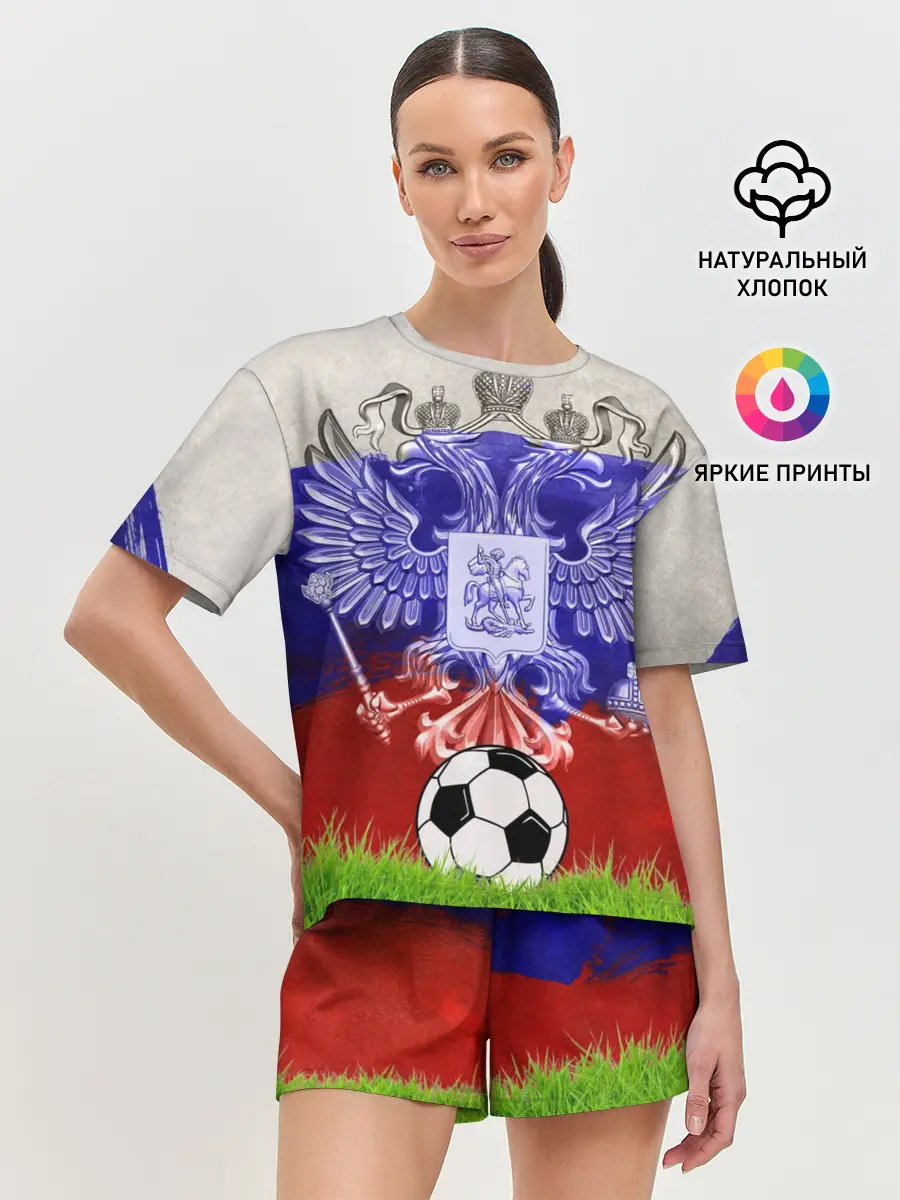 Женская пижама с шортами / Сборная России