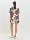 Женская пижама с шортами / Тропики паттерн