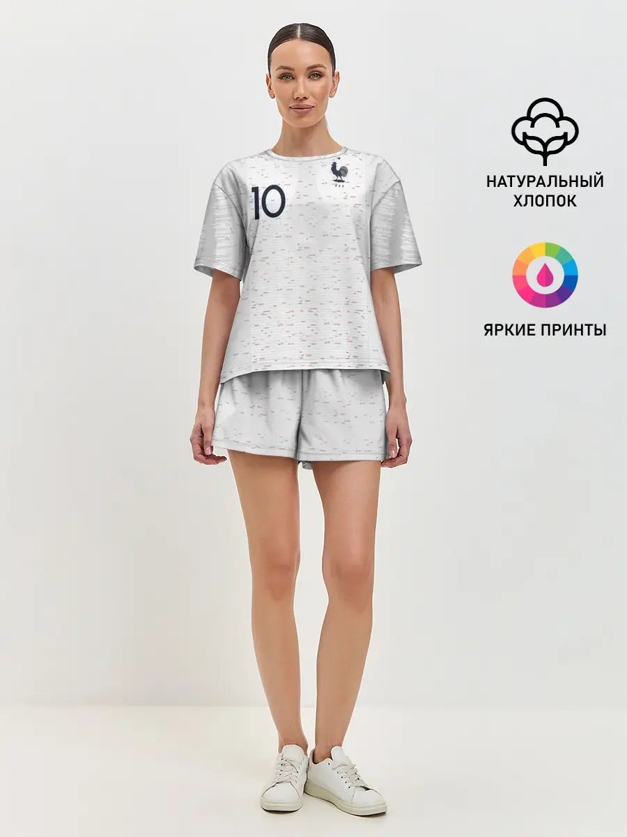 Женская пижама с шортами / Mbappe away WC 2018