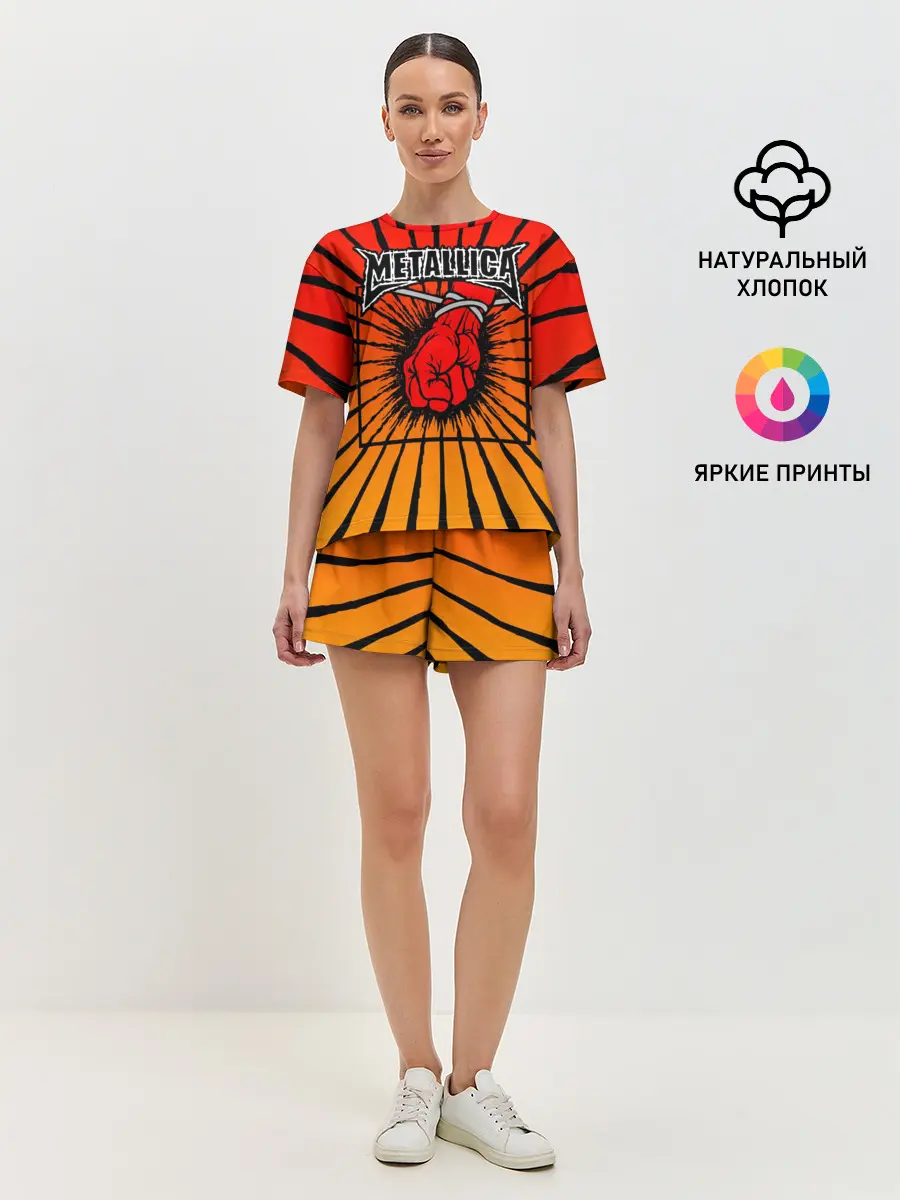 Женская пижама с шортами / Metallica