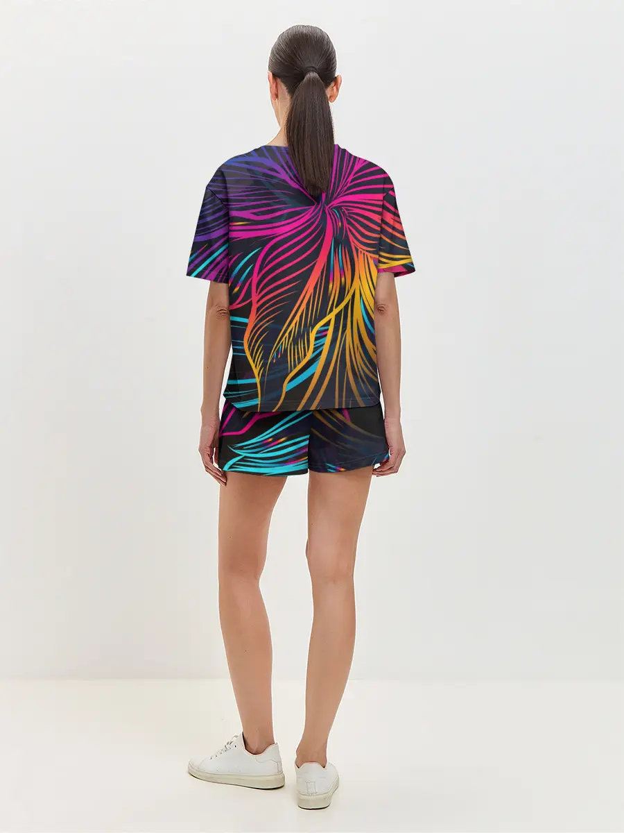 Женская пижама с шортами / Floral Design 3