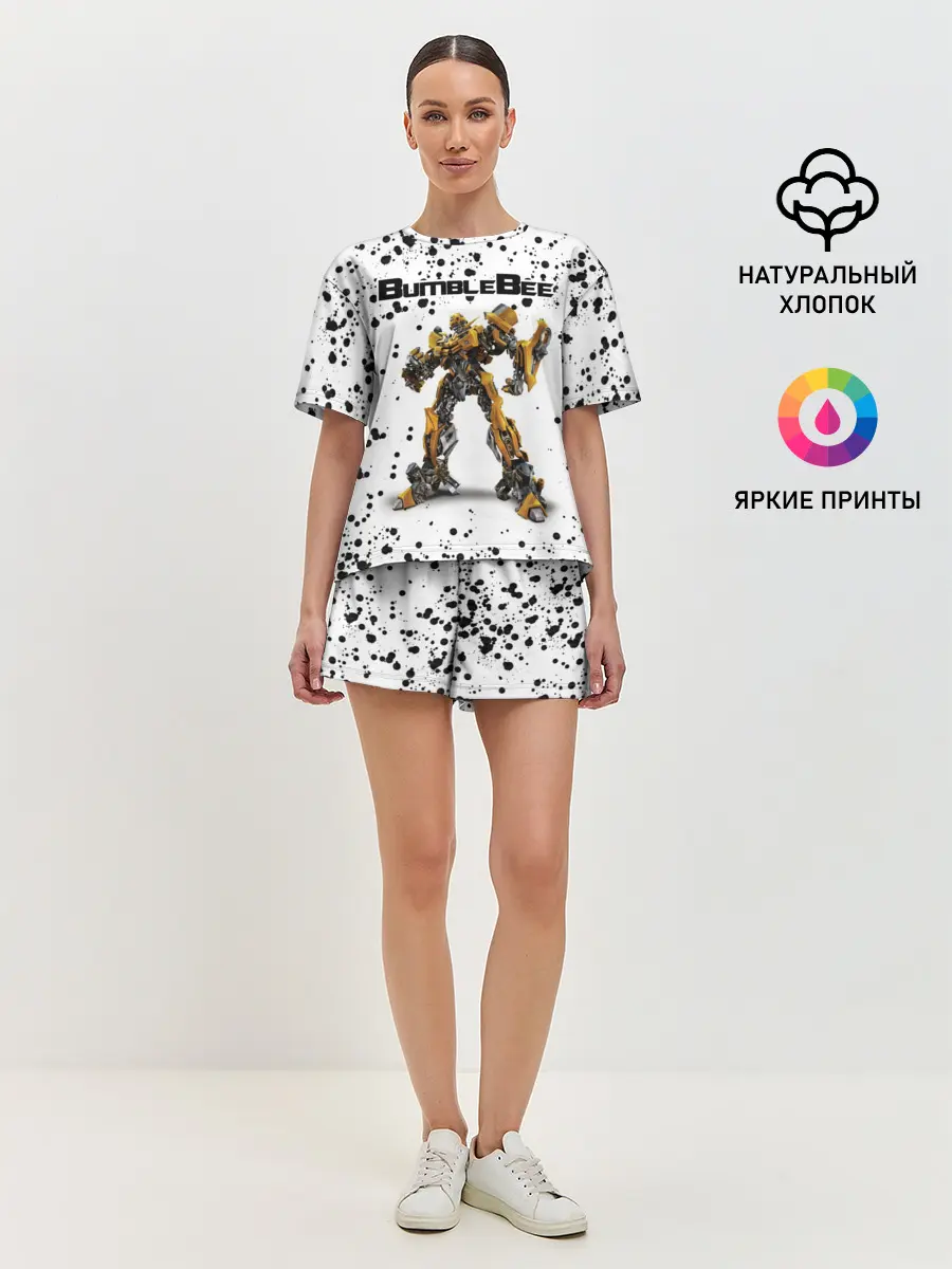 Женская пижама с шортами / Шмель