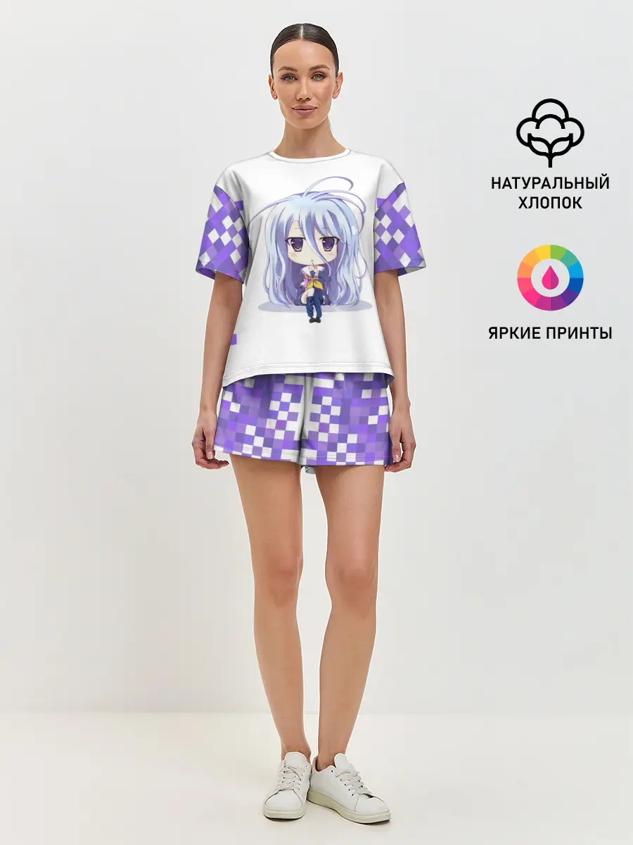 Женская пижама с шортами / Аниме пикселы