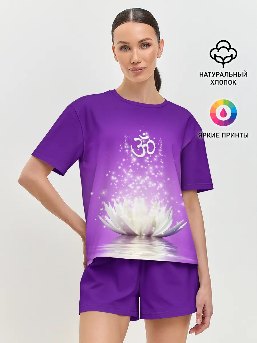 Женская пижама с шортами / Лотос просветления