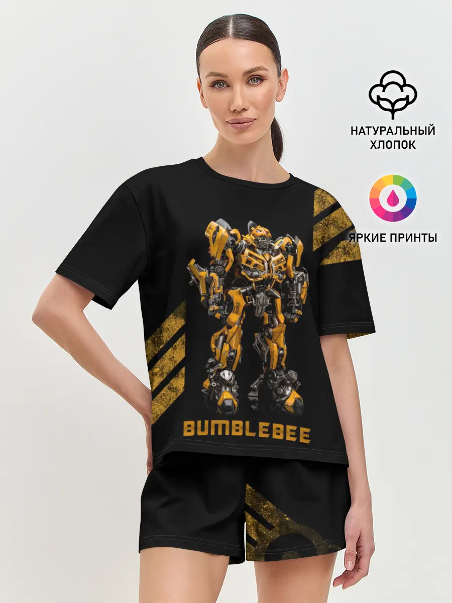 Женская пижама с шортами / АВТОБОТ БАМБЛБИ | BUMBLEBEE