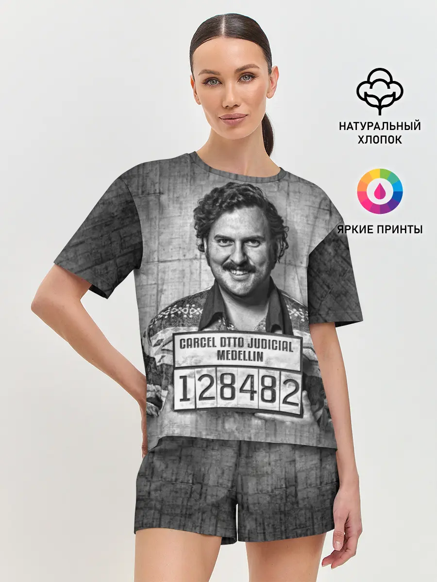 Женская пижама с шортами / Пабло Эскобар