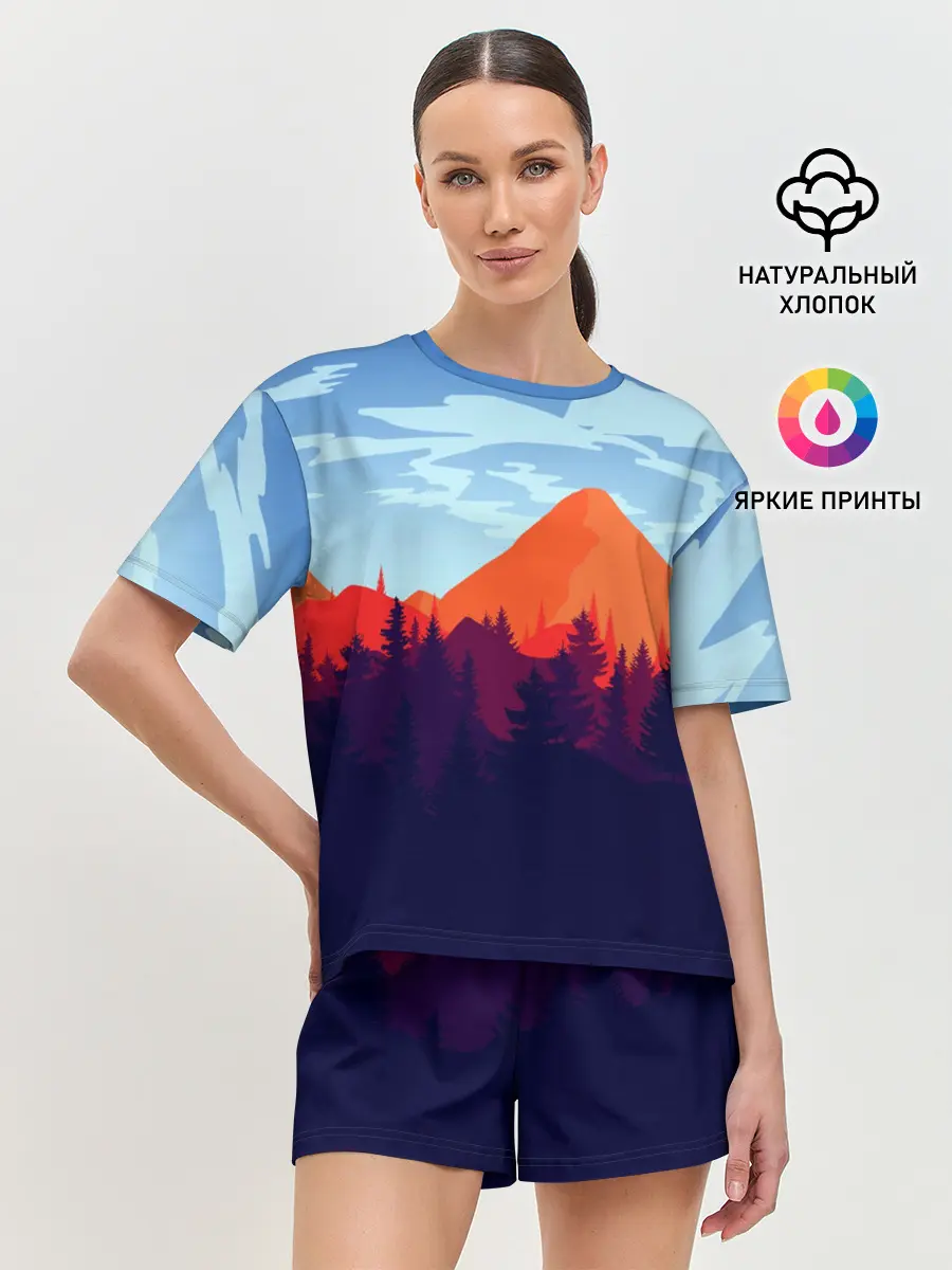 Женская пижама с шортами / Firewatch collection