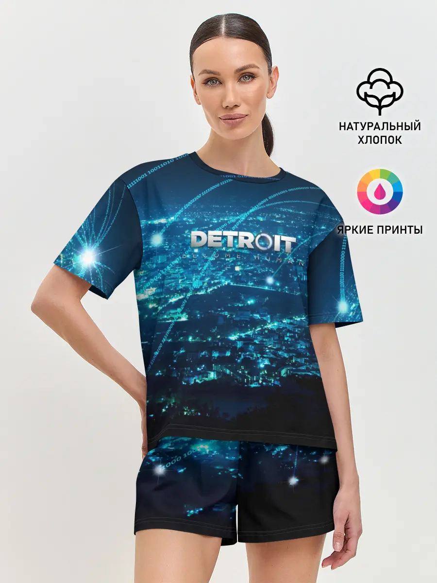 Женская пижама с шортами / Detroit:become human