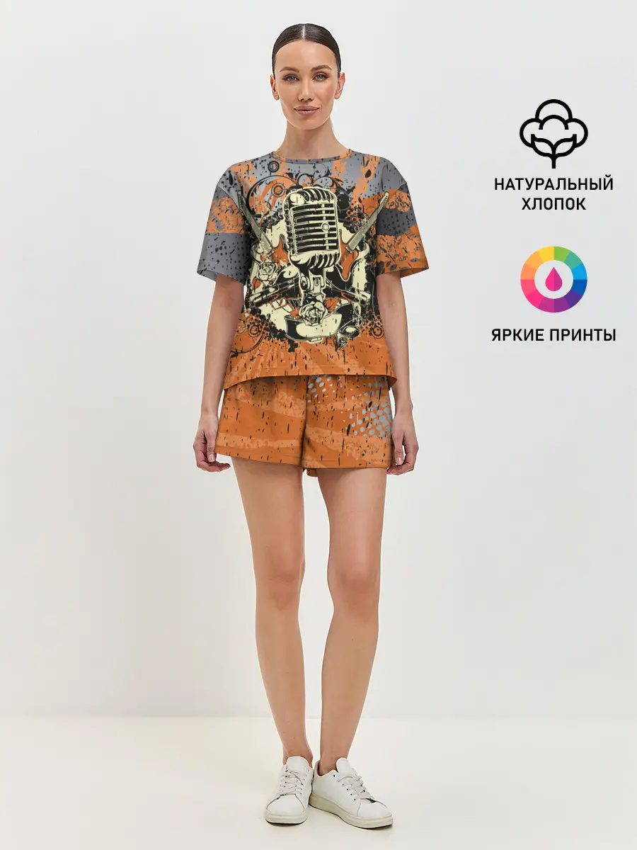 Женская пижама с шортами / Microphone