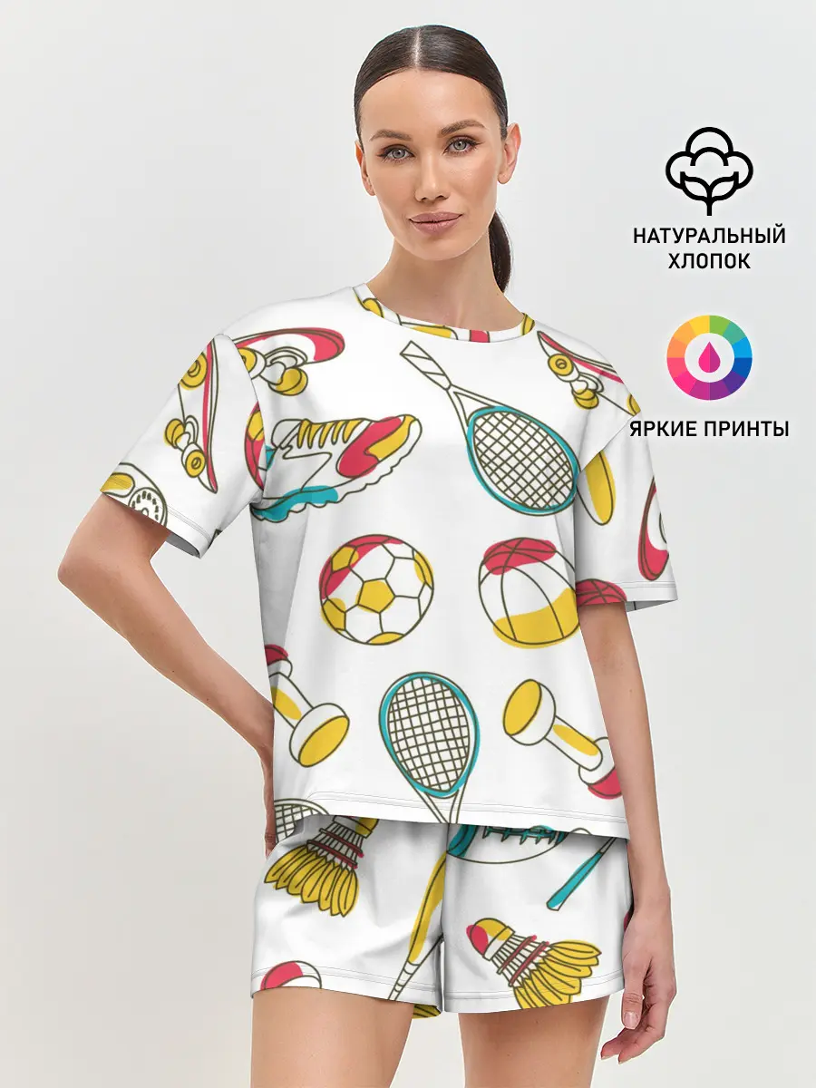 Женская пижама с шортами / Спорт