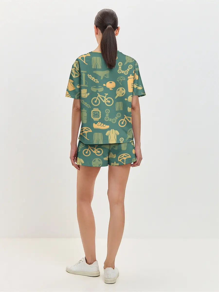 Женская пижама с шортами / Велосипедист