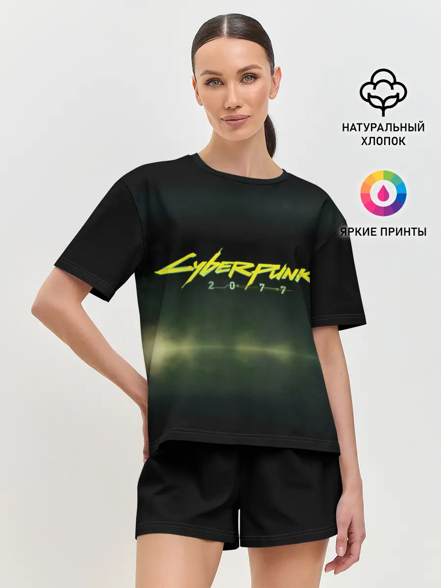 Женская пижама с шортами / Cyberpunk 2077